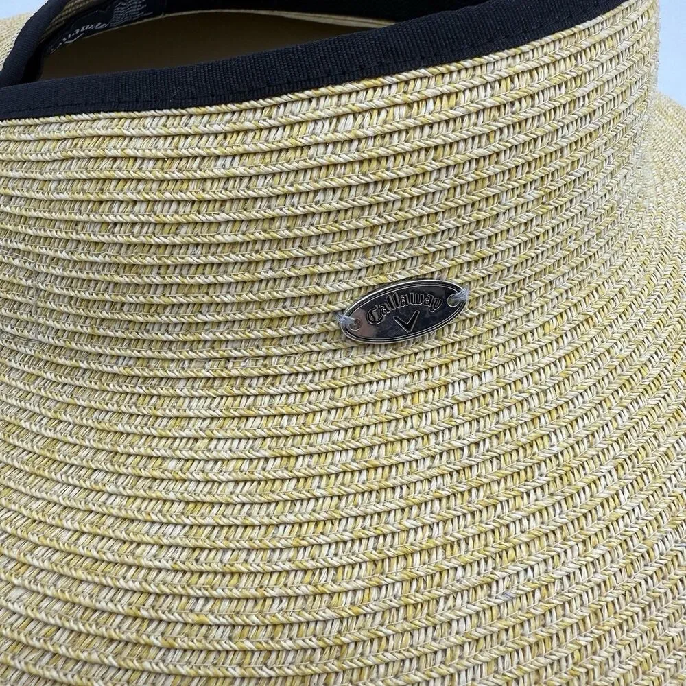Callaway Womens Adjustable Golf Visor Hat Rollup Outdoor Wide Brim